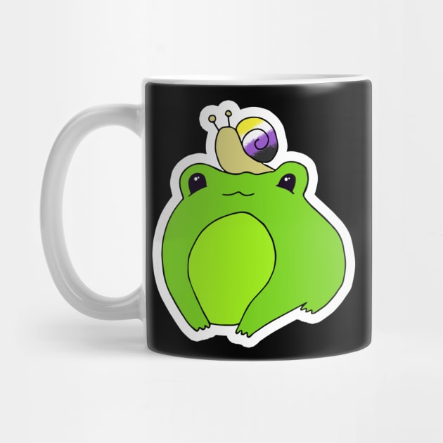 Nonbinary pride frog by Gumdrop